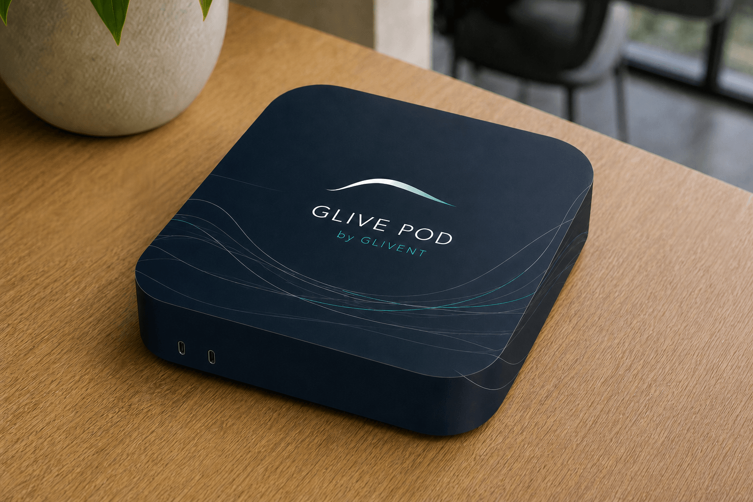 Close view of the Glive Pod onsite computing unit